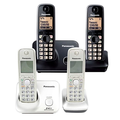 [CLEARANCE] Panasonic KX-TG3712 Rechargeable Ni-MH Wireless Telephone Cordless Phone with Caller ID (Black)