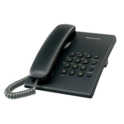 Panasonic KX-TS500MS Single Line Corded Landline Integrated Telephone with 4-Step Electronic Handset Volume Control and Hearing Aid Compatibility (HAC) KX-TS500