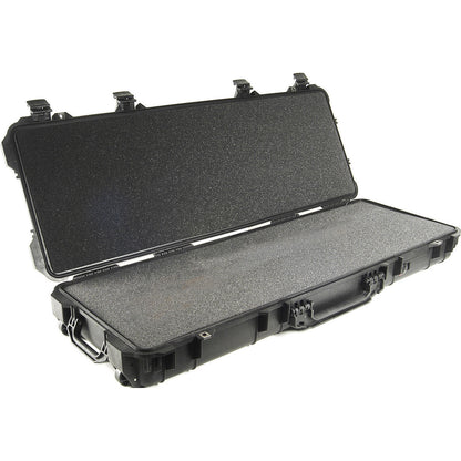 Pelican 1720 Long Protector Case Watertight Dustproof Unbreakable Hard Weapon Casing with Wheels, Foldable Side Handle, Foam Set, Automatic Pressure Equalization Valve (Black)