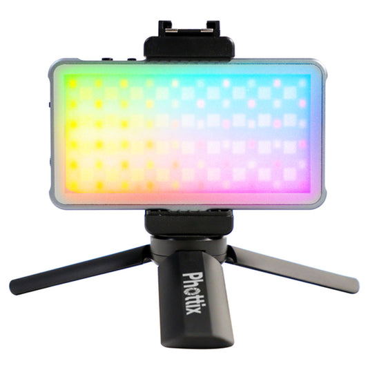 Phottix M100R Ultra Slim RGB LED Light with 21 Lighting Effects, Adjustable Brightness & 2500-8000K Color Temperature for Photography, Videography | PH81418