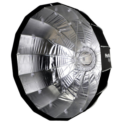 [CLEARANCE] Phottix Raja 85cm Quick-Folding Umbrella Style Round Softbox with Grid, Removable Interior Baffle and Bowens S-Mount for Photography | PH82728