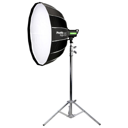 [CLEARANCE] Phottix Raja 85cm Quick-Folding Umbrella Style Round Softbox with Grid, Removable Interior Baffle and Bowens S-Mount for Photography | PH82728