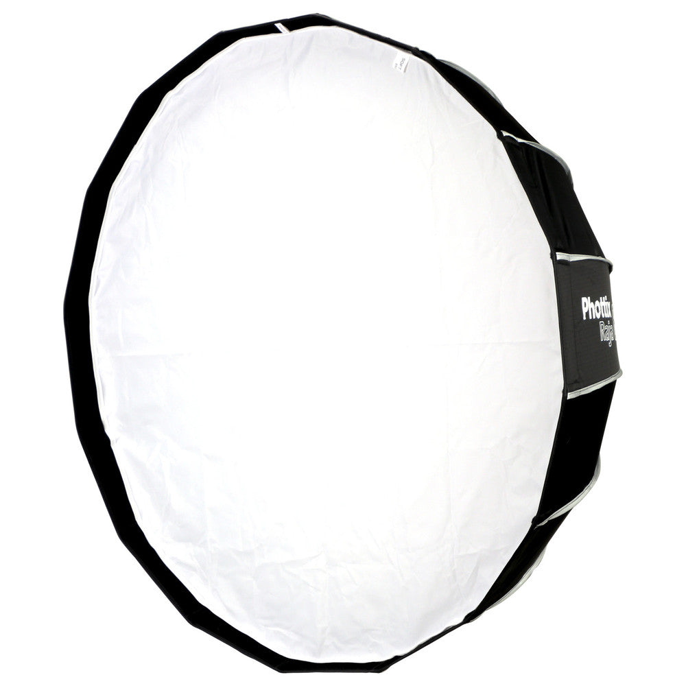 Phottix Raja 85cm Quick-Folding Umbrella Style Round Softbox with Grid, Removable Interior Baffle and Bowens S-Mount for Photography | PH82728