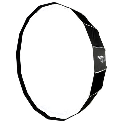 Phottix Raja 120cm Deep Quick-Folding Umbrella Style Round Softbox with Removable Front Face, Interior Baffle and Bowens S-Mount for Photography | PH82729