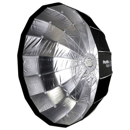 Phottix Raja 120cm Deep Quick-Folding Umbrella Style Round Softbox with Removable Front Face, Interior Baffle and Bowens S-Mount for Photography | PH82729