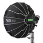 Phottix Rani II 60cm Folding Beauty Dish with Push & Pull Function, Front Diffuser, Inner Baffle and Honeycomb Grid for Photography | PH82765