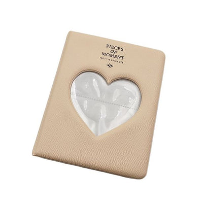 [CLEARANCE] Pikxi 64 Pockets Cute Heart Mini Instant Film Photo Album with 16 Pages White for FUJIFILM Instax Mini Film Camera, Picture and Card Holder | AMH64-23 FLAMINGO PINK