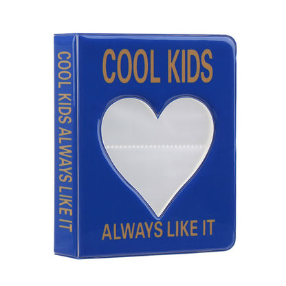 [CLEARANCE] Pikxi 64 Pockets Cute Heart Mini Instant Film Photo Album with 16 Pages Transparent for FUJIFILM Instax Mini Film Camera, Picture & Card Holder | AMH64-04 WHITE