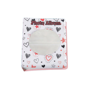 [CLEARANCE] Pikxi 64 Pockets Cute Mini Instant Film Photo Album with 16 Pages White for FUJIFILM Instax Mini Film Camera, Picture and Card Holder | AMH64-09 WHITE
