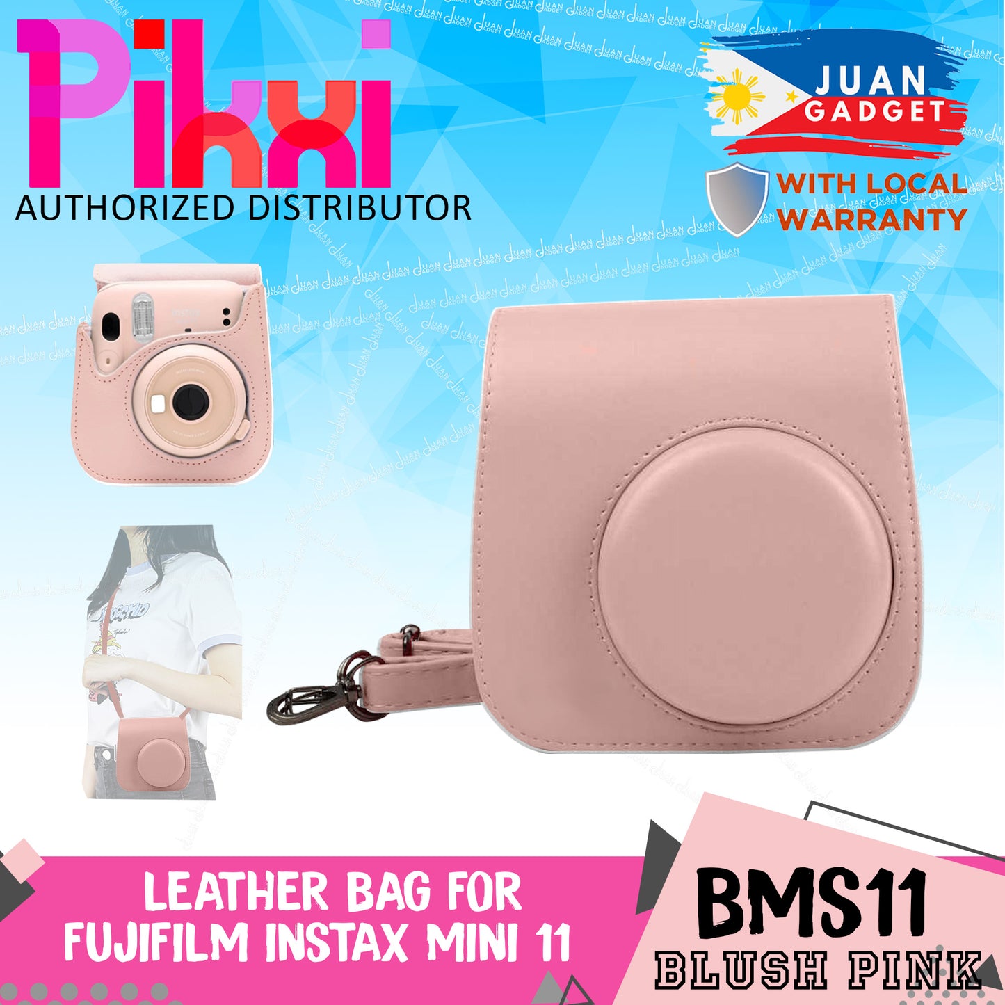 PIKXI BMS11 Fujifilm Instax Mini 11 Leather Camera Case Bag