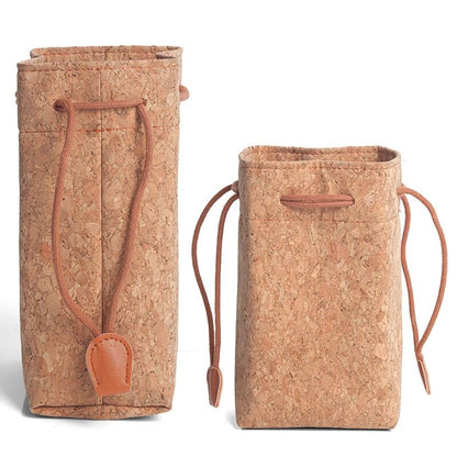 [CLEARANCE] Pikxi BS-08 Cute Cork Drawstring Camera Storage Bag for Fujifilm Instax Mini 11 Instant Camera