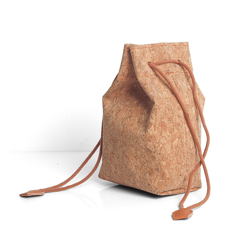 [CLEARANCE] Pikxi BS-08 Cute Cork Drawstring Camera Storage Bag for Fujifilm Instax Mini 11 Instant Camera