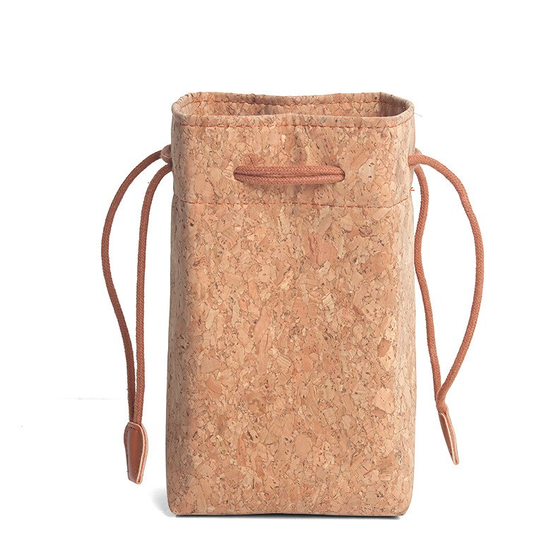 [CLEARANCE] Pikxi BS-08 Cute Cork Drawstring Camera Storage Bag for Fujifilm Instax Mini 11 Instant Camera