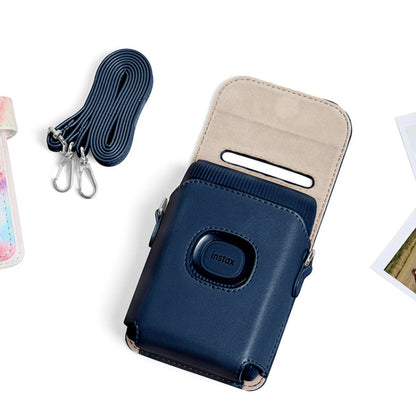 [CLEARANCE] Pikxi Instax Mini Link 2 Portable Printer Protective PU Leather Case with Strap (White)