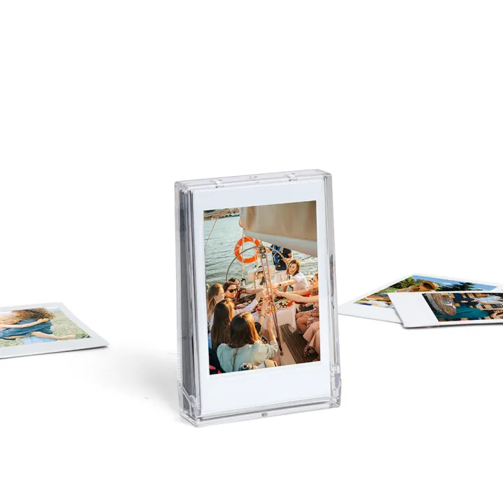 Pikxi Ice Cream Cute Transparent Photo Mini Storage Box with 10 Sheets ...