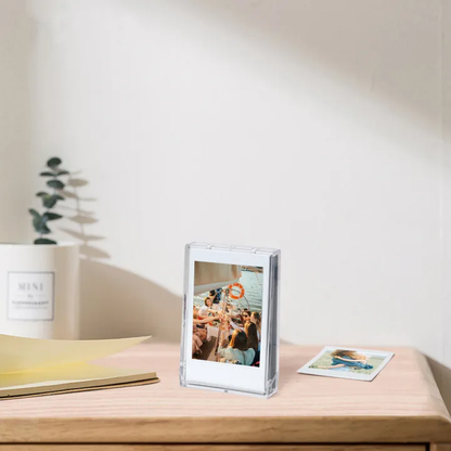 [CLEARANCE] Pikxi Ice Cream Cute Transparent Photo Mini Storage Box with 10 Sheets Capacity for Fujifilm Instax Mini Film