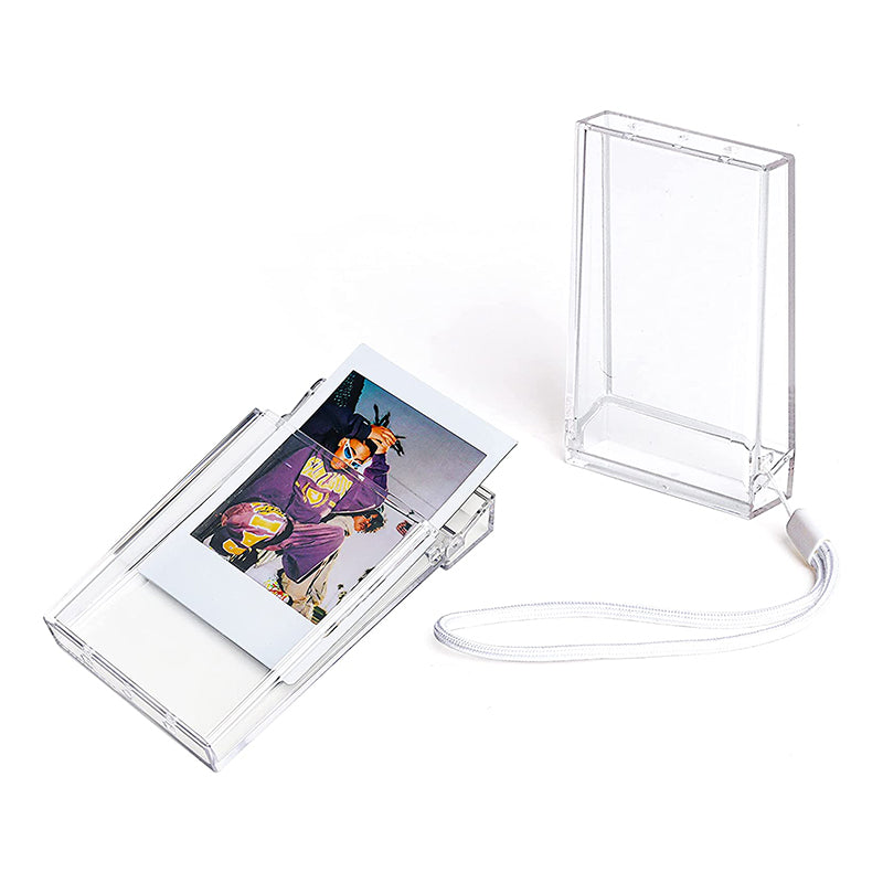 Pikxi Ice Cream Cute Transparent Photo Mini Storage Box with 10 Sheets Capacity for Fujifilm Instax Mini Film