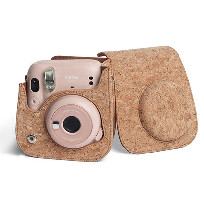 [CLEARANCE] Pikxi BMP11 Cork Camera Bag with Adjustable Shoulder Strap for Fujifilm Instax Mini 11 Camera