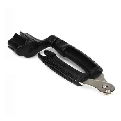 Planet Waves Pro-Winder All-In-One Restringing Tool Multipurpose Winder, Cutter, Bridge Pin Puller for Guitar Strings (Black) | DP0002