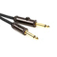 Planet Waves 15ft Circuit Breaker Instrument Cable Gold Plated with 1/4" TS Male to Male Plugs For Guitar | PW-AG-15