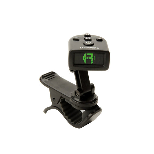 Planet Waves NS Micro Universal Tuner with Clip-On Mount, Tri-color Reversible Backlit LCD Screen and Visual Metronome for Guitar, Bass, Mandolin, & Ukulele | PW-CT-13