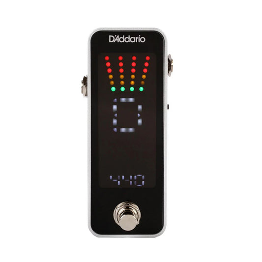 Planet Waves Chromatic Pedal Tuner with True Bypass Switching LED Full Color Display, 32-Bit Calibration Function for Acoustic and Electric Guitars | PW-CT-20