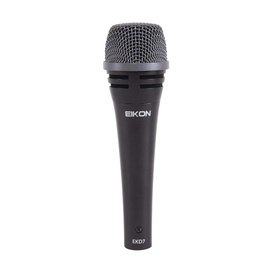 Eikon by PROEL EKD7 Professional Cardioid Dynamic Microphone with Polar Cardioid Diagram, Double Shock Mount and Rugged Construction for Live Performances and Events