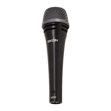 Eikon EKD7 Professional Cardioid Dynamic Microphone with Polar Cardioid Diagram, Double Shock Mount and Rugged Construction for Live Performances and Events