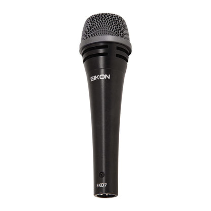 Eikon EKD7 Professional Cardioid Dynamic Microphone with Polar Cardioid Diagram, Double Shock Mount and Rugged Construction for Live Performances and Events
