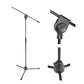 PROEL PRO100BK Professional Telescopic Boom Microphone Stand with Tripod Die-Cast Aluminum Base, 1.6m Max Height, Upper Swivel Joint and Clutch-Style Adjustment for Studio, Concert and Recording