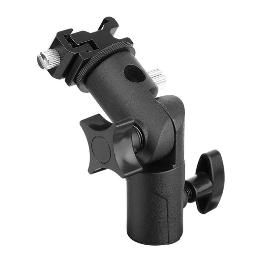 Pxel AA-LS4 Flash Bracket Umbrella Holder Swivel Light Stand Adapter Cold Shoe Speedlight