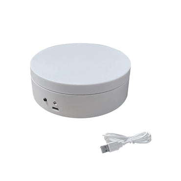 [CLEARANCE] Pxel AA-TT2 Mini Electric 360 Degree Rotating Motorized Turntable Stand Platform Display with USB Power Cable for Jewelry, Watch, 3D Models Photography