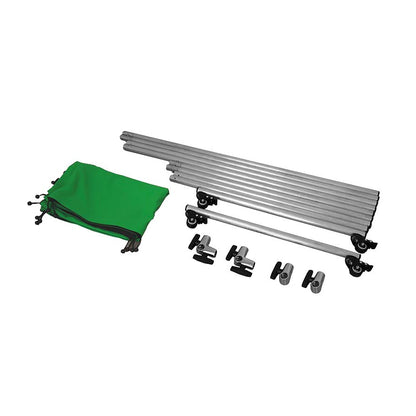 PXEL Collapsible 150x200cm / 200x200cm Chroma Key Green Screen Panel Background Backdrop Display Frame with Wheels for Photography, Videography and Vlogging (Available in 150x200cm, 200x200cm) BG-WS1520 BG-WS2020
