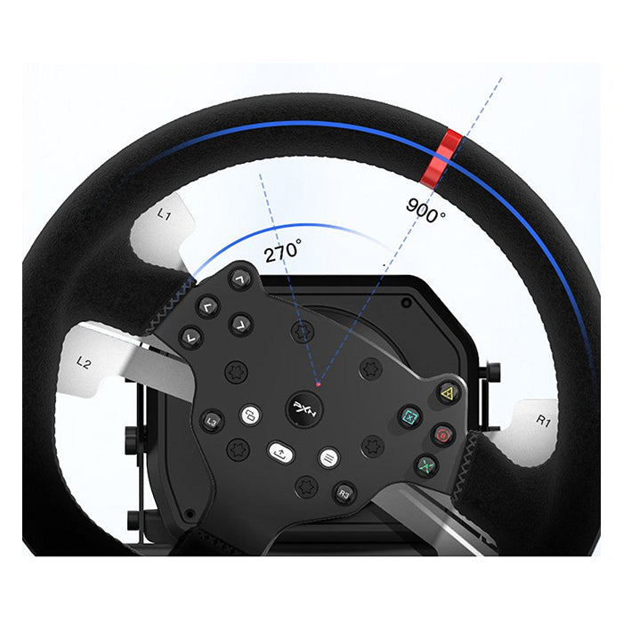 PXN V10 3-in-1 Detachable Force Feedback Racing Wheel with 900