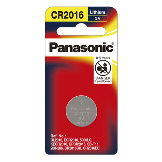 Panasonic CR2016 ECR2016 2016 Lithium Coin Cell Button Battery 3V