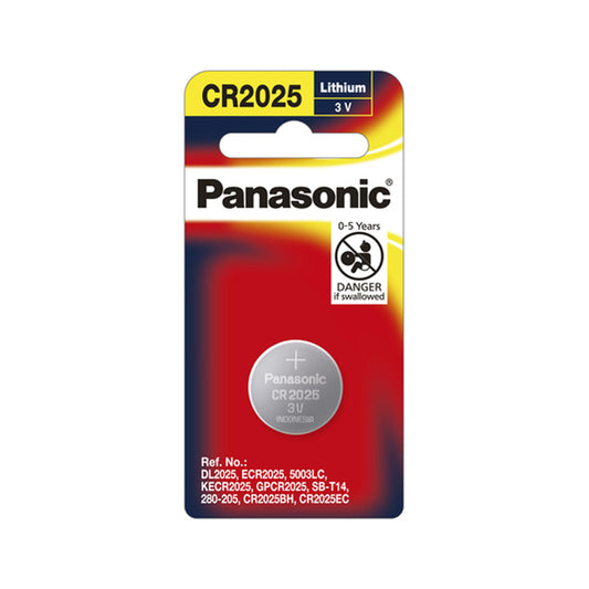Panasonic CR2025 ECR2025 2025 Lithium Coin Cell Button Battery 3V
