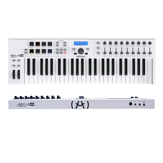 Arturia Keylab 49 Essential 49 Keys USB Universal MIDI Keyboard Controller with Multi Presets and Assignable Controls for DJs, Musicians, and Music Producers