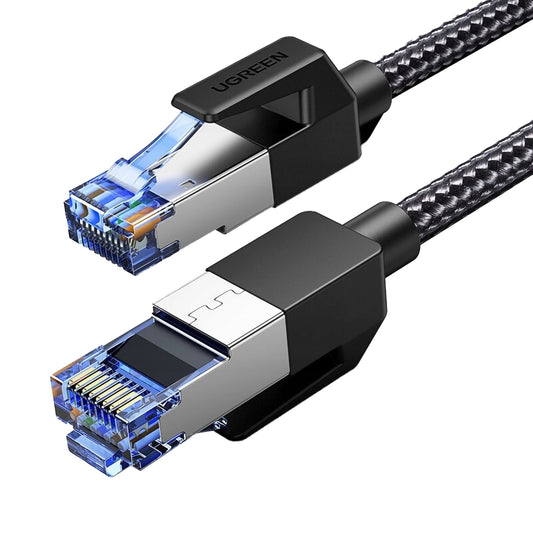 UGREEN CAT8 Nylon Braided RJ45 LAN Ethernet Network Cable with 40 Gbps Data Speed 600MHz Bandwidth for Home and Office Networking - 2 Meters, 3 Meters, 5 Meters, 10 Meters | 80431 80432 80433 30795