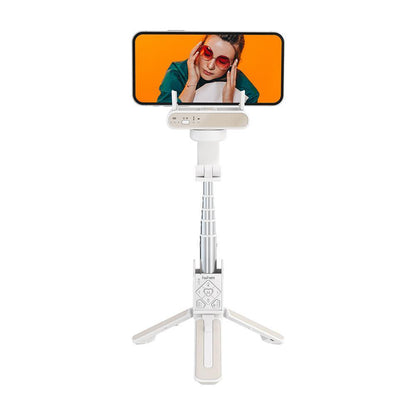 [CLEARANCE] Hohem iSteady Q 1-Axis Gimbal Stabilizer with Selfie Stick, Tripod with Remote with Face Tracking and 360° Rotations for iPhone and Android Smartphones (White)