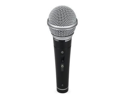 Samson R21S3 3-Pack / Single Cardioid Dynamic Microphone Bundle Set Kit with Mic Clip and XLR Male to XLR Female Cable, 80 Hz to 12 kHz Frequency Range for Audio Vocal and Instrument Recording, Live Performance, Music Education, Karaoke, Multimedia