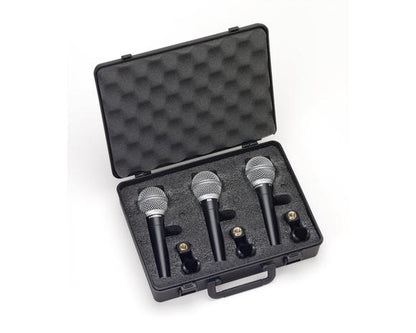 Samson R21 Dynamic Handheld Microphone Triple-Pack for Vocal and Instrument Recording, Live Performance, Music Education, DJ