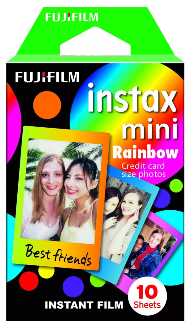 Fujifilm Instax Mini Film 10 Sheets Single Pack with Expiration (Available in Different Design)