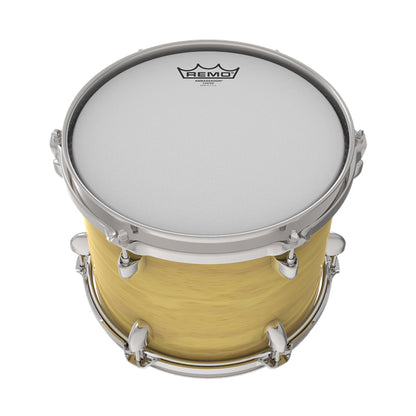 Remo Ambassador 8" / 14" Coated Drum Head with 1-Ply 10 Mylar Coated Film with Warm Open Tones, Bright Attack and Controlled Sustain for Snare, Tom and Resonant Batter Drums BA-0108 BA-0114
