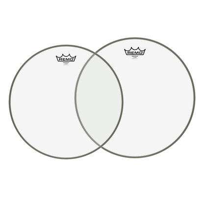 Remo Emperor 14" / 16" Clear Drum Head with 2-Ply 7 Mylar Clear Film with Attack, Projection and Increased Durability for Snare, Tom and Resonant Batter Drums BE-0314-00 BE-0316-00