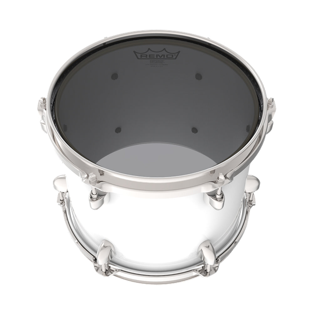 Remo Emperor 13" Colortone Smoke Drum Head with Skyndeep Imaging Technology, 2-Ply 7 Mylar Clear Film with Powerful Projection Tone and Durability for Snare, Tom & Resonant Batter Drums BE-0313-CT-SM