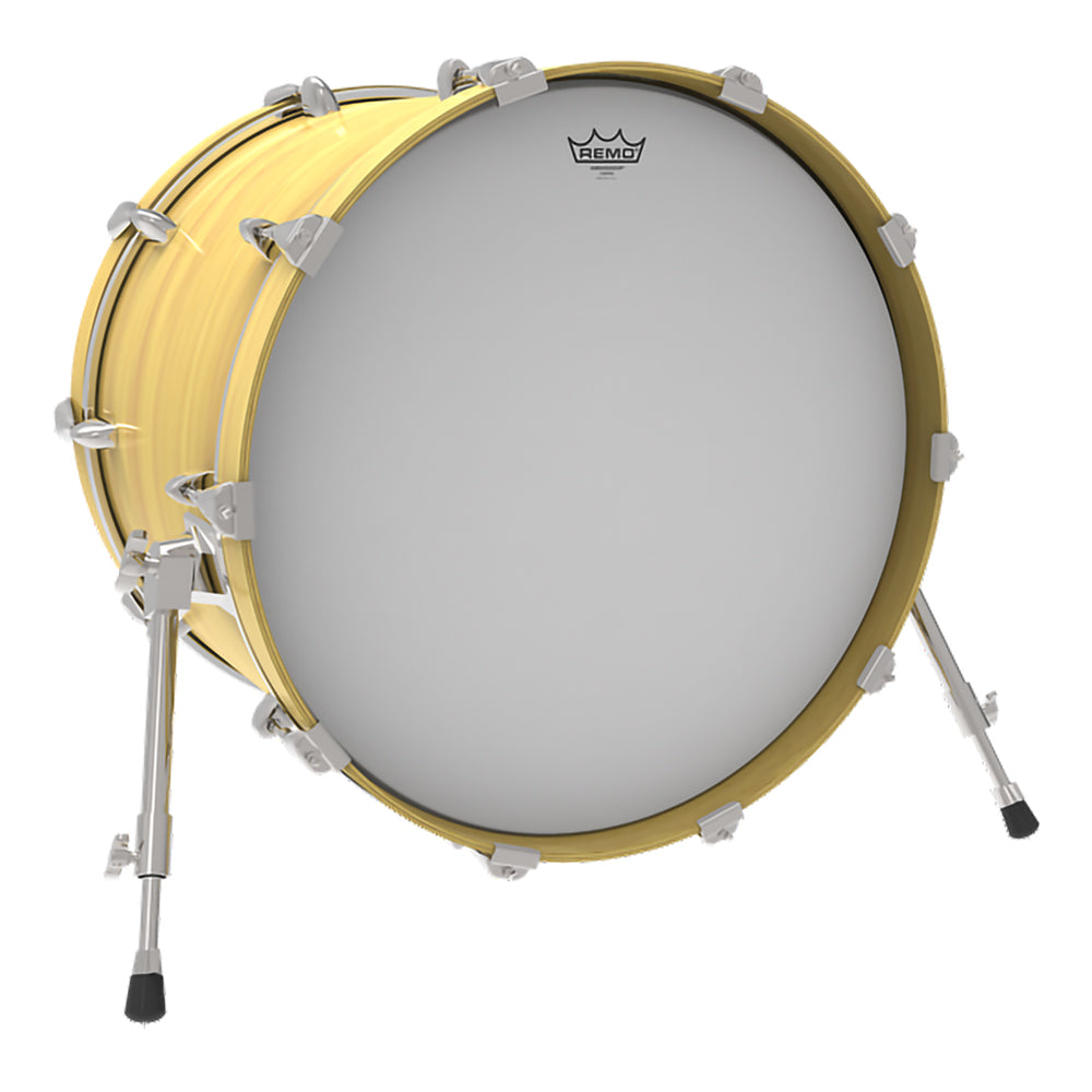 Remo Ambassador Coated Bass Drum Head with Warm Open Tones, Bright Attack and Controlled Sustain for Tom, Bass and Snare Batter Drums (Available in Different Sizes) | BR-11