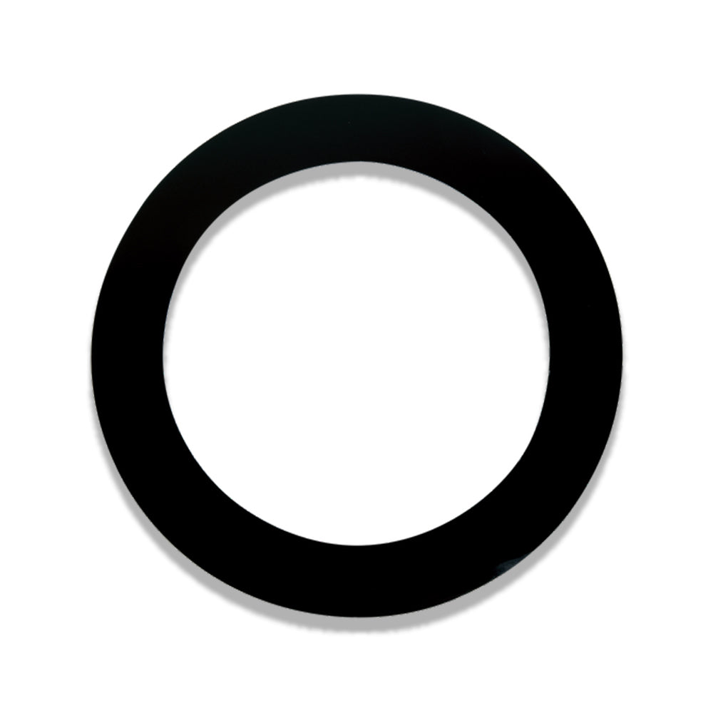 Remo 5" and 1/ 2" Dynamo Drumhead Quadura Hole Ring with High Adhesive Backing for Bass Drums (White, Black)
