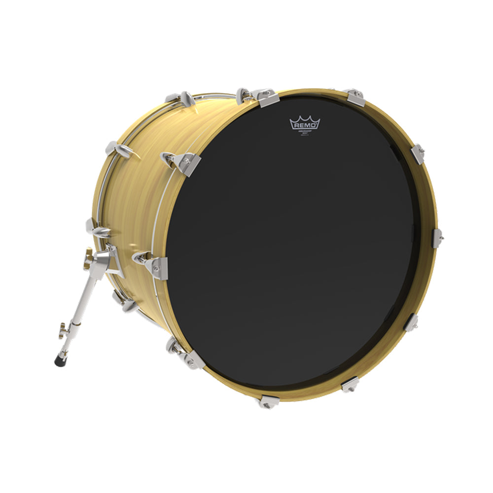 Remo 6"/ 8" Ambassador Ebony Batter Drum Head with Open Resonant Tones and Attack for Toms and Bass Drums (Black)