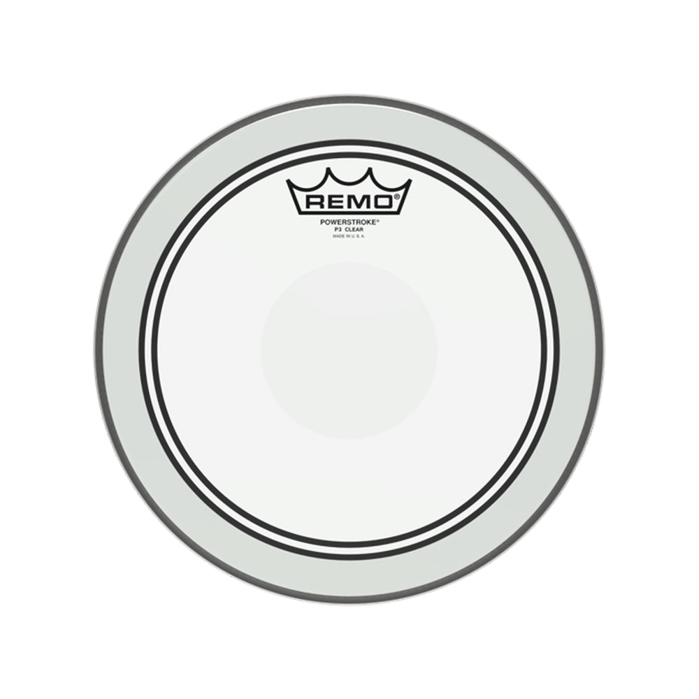 Remo 18" / 22" Powerstroke P3 Clear Bass Drum Head with Focused, Warm Mid & Low Range Tones for Bass and Resonant Batter Drums