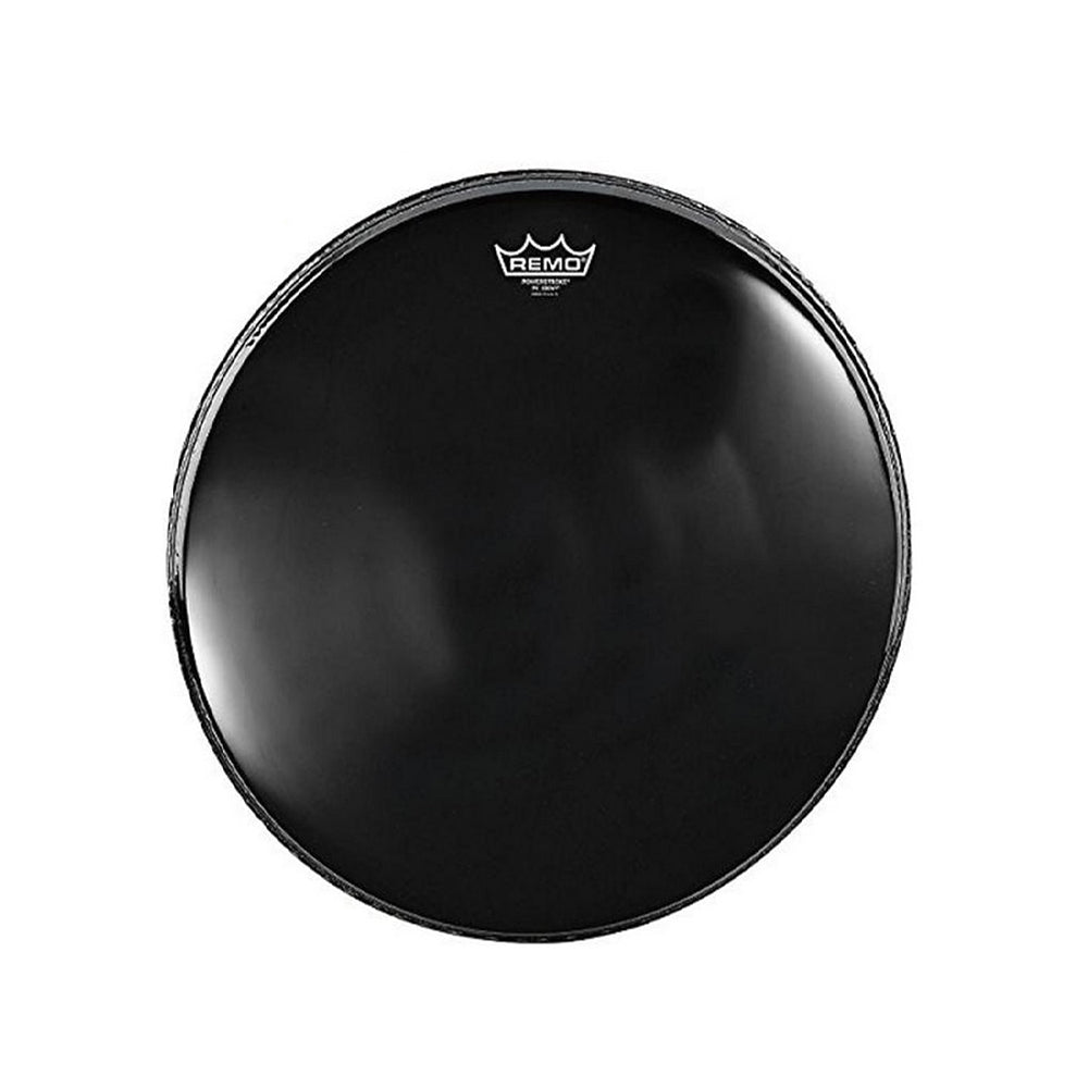 Remo Powerstroke P4 Ebony Bass Drum Head with 2-Ply 7 Mylar Film, Impact Patch for Bass Batter Drums (Available in Different Sizes) (Black) P4-1422-C2 P4-1424-C2 P4-1426-C2